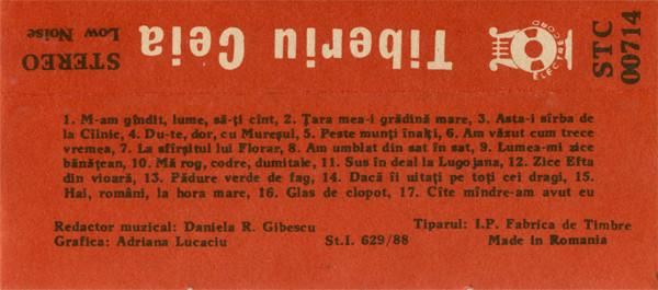 Tiberiu Ceia - M-am Gîndit, Lume, Să-ți Cînt (Caseta Audio) [2]
