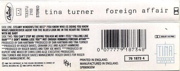 Tina Turner - Foreign Affair (Caseta Audio) [2]