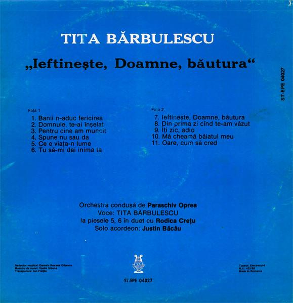 Tita Bărbulescu - Ieftinește, Doamne, Băutura [2]