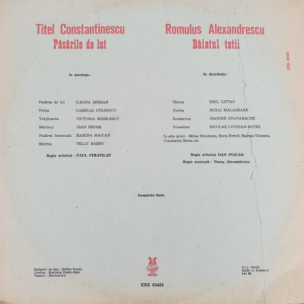 Titel Constantinescu - Păsările De Lut / Băiatul Tatii [2]