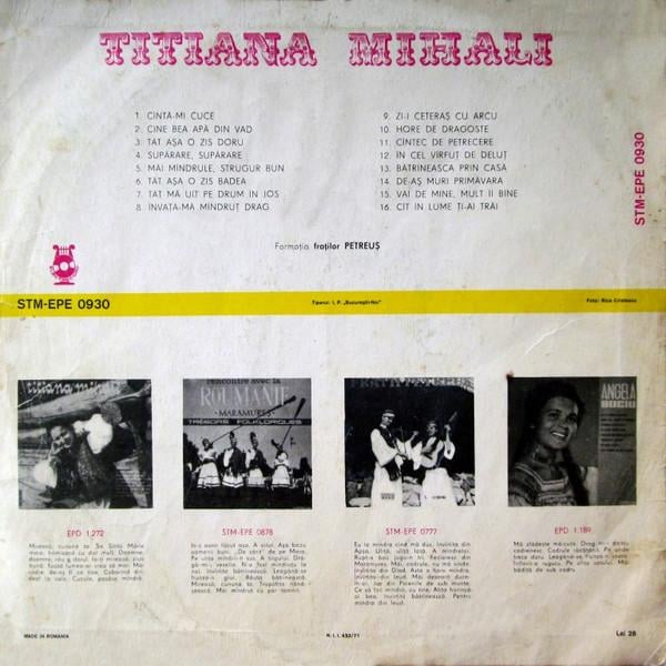 Titiana Mihali - Titiana Mihali, (Disc Vinil) [2]