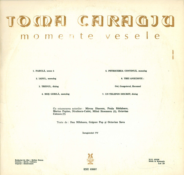 Toma Caragiu - Momente Vesele [2]