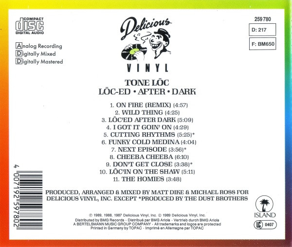 Tone Loc - Lōc'ed After Dark (CD) [2]