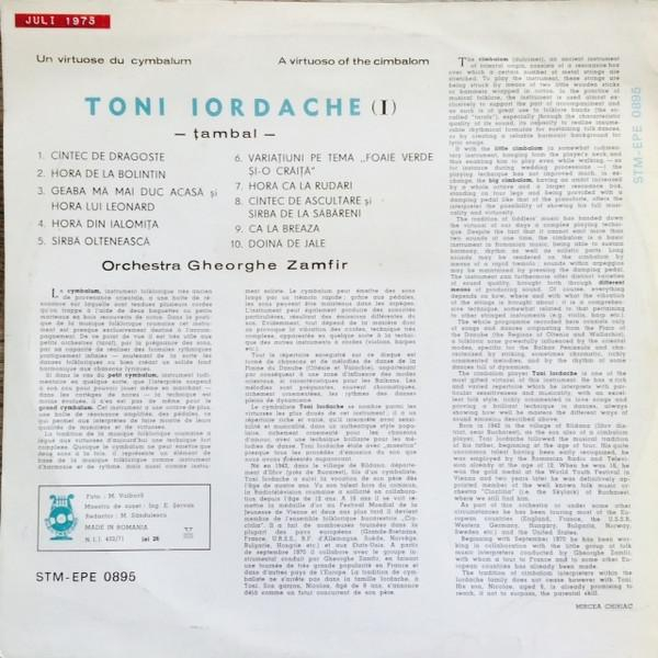 Toni Iordache - Un Virtuose Du Cymbalum Vol. I, (Disc Vinil) [2]