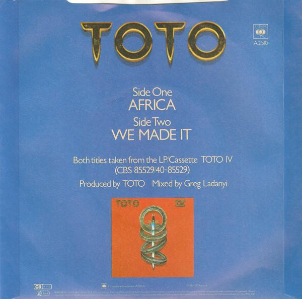 Toto - Africa, (Disc Vinil) [2]
