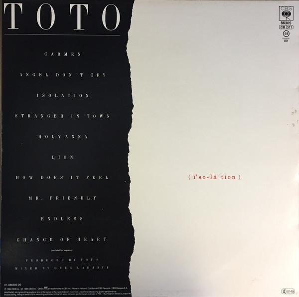 Toto - Isolation, (Disc Vinil) [2]