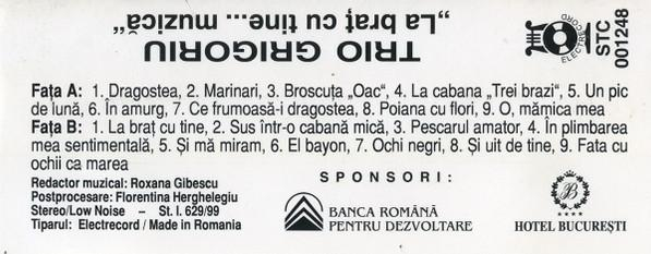 Trio Grigoriu - La Braț Cu Tine ... Muzică, (Casetă Audio) [2]