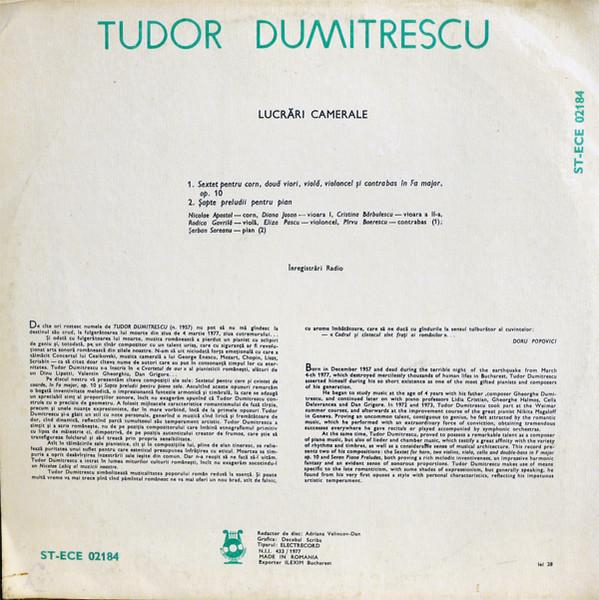 Tudor Dumitrescu - Lucrări Camerale [2]