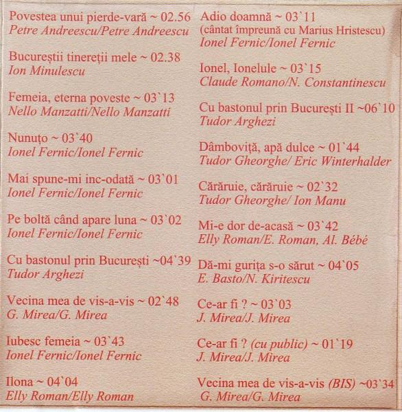 Tudor Gheorghe - Calvarul Unei Inime Pribegi, (CD) [2]