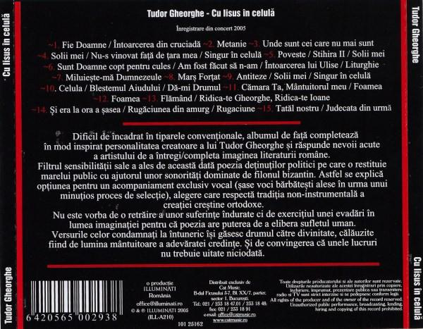 Tudor Gheorghe - Cu Iisus În Celulă, (CD) [2]