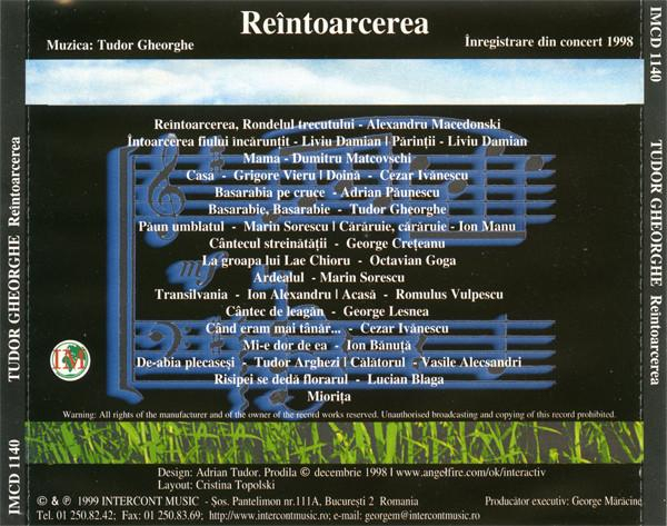 Tudor Gheorghe - Reîntoarcerea, (CD) [2]