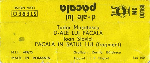 Tudor Mușatescu - D-ale Lui Păcală (Caseta Audio) [2]