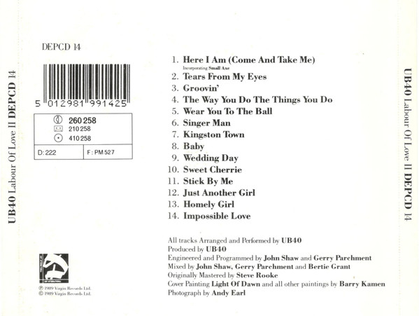 UB40 - Labour Of Love II (CD) [2]