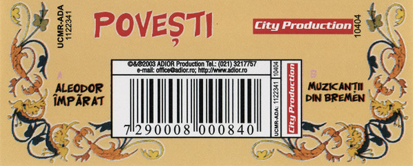 Unknown Artist - Povești (Aleodor Împărat / Muzicanții Din Bremen) (Caseta Audio) [2]