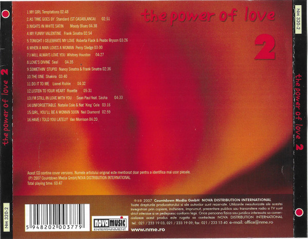 Unknown Artist – The Power Of Love 2 (Cover Versions) (CD) [2]