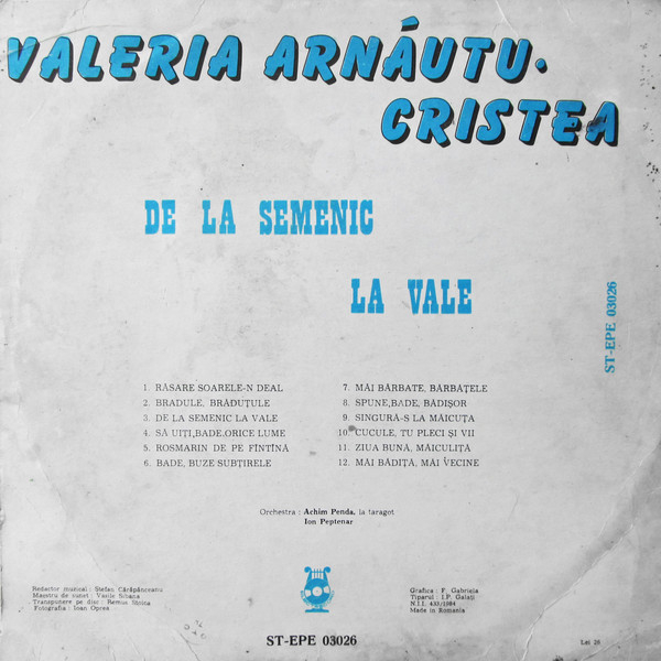 Valeria Arnăutu - De La Semenic La Vale [2]
