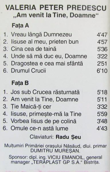 Valeria Peter Predescu - Am Venit La Tine, Doamne, (Casetă Audio) [2]