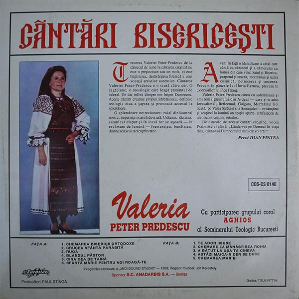 Valeria Peter Predescu - Cântări Bisericești (Disc Vinil) [2]