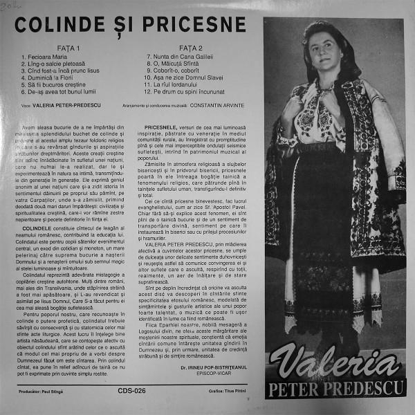 Valeria Peter Predescu - Colinde Și Pricesne, (Disc Vinil) [2]