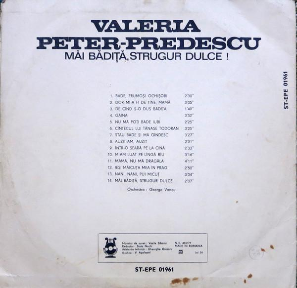 Valeria Peter Predescu - Măi Bădiță, Strugur Dulce! [2]