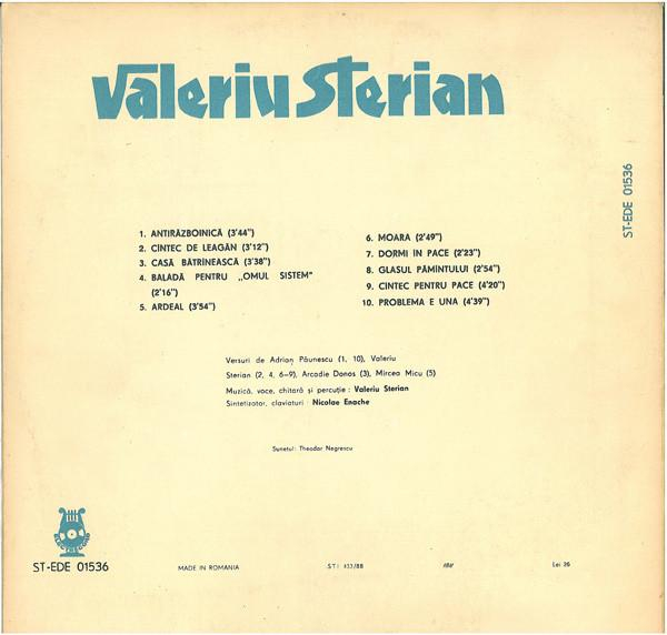 Valeriu Sterian - Antirăzboinică, (Disc Vinil) [2]