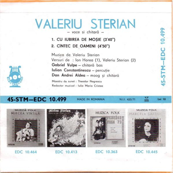 Valeriu Sterian - Cu Iubirea De Moşie / Cîntec De Oameni, (Disc Vinil) [2]