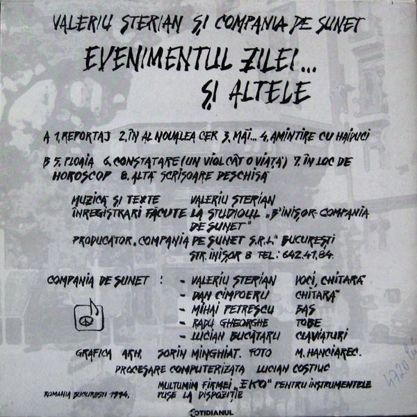 Valeriu Sterian - Evenimentul Zilei... Și Altele, (Disc Vinil) [2]