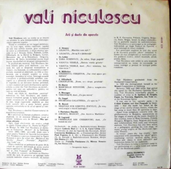 Vali Niculescu - Arii Și Duete Din Operete [2]