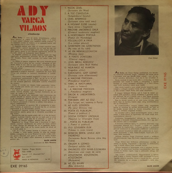 Varga Vilmos - Válogatás Varga Vilmos Ady Című Előadó-estjéből [2]