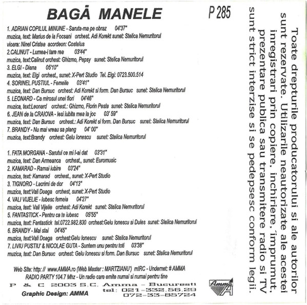Various – Bagă Manele (CASETA) [2]