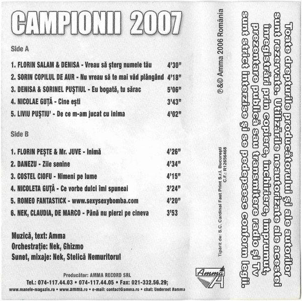 Various – Campionii 2007 (CASETA) [2]