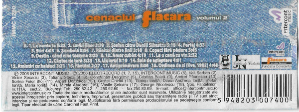 Various - Cenaclul Flacăra Volumul 2 , (Casetă Audio) [2]