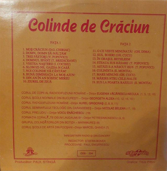 Various – Colinde De Crăciun (VINIL) [2]