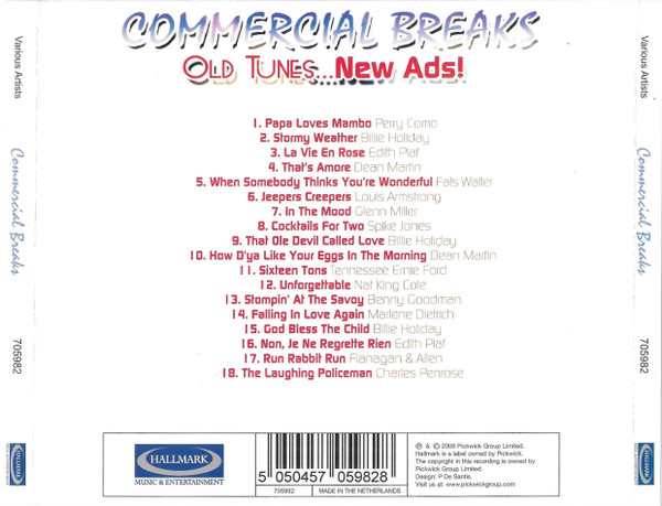 Various – Commercial Breaks. Old Tunes...New Ads! (CD) [2]