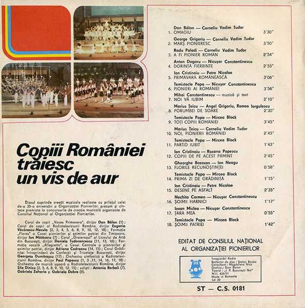 Various – Copiii României Trăiesc Un Vis De Aur (VINIL) [2]