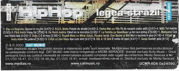 Various - Hip-Hop Legea Străzii (Caseta Audio) [2]