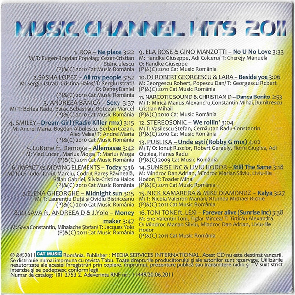 Various – Music Channel Hits 2011 (CD) [2]