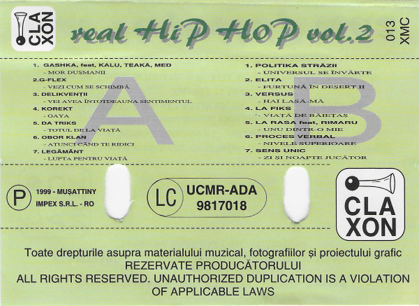 Various – Real Hip Hop Vol. 2 (CASETA) [2]