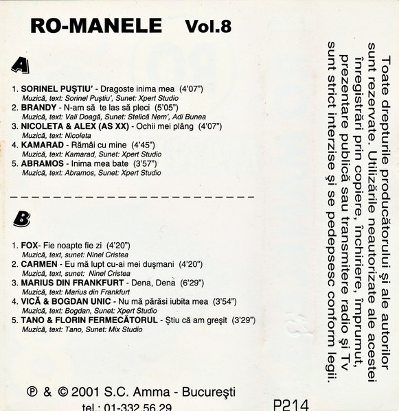 Various – RO Manele 8 (CASETA) [2]