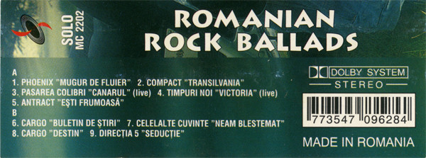 Romanian Rock Ballads, (Casetă Audio) [2]