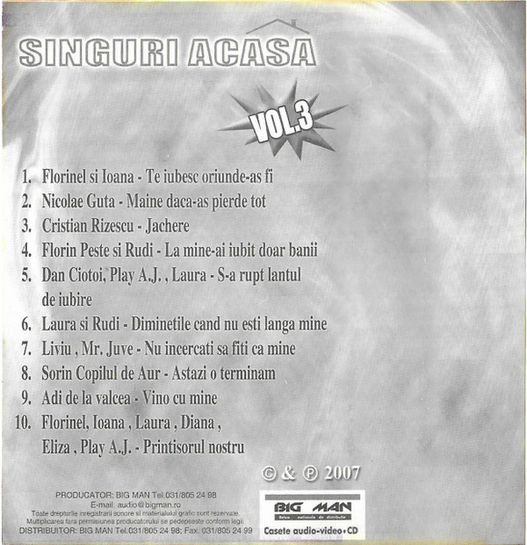 Various – Singuri Acasa Vol.3 (CASETA) [2]