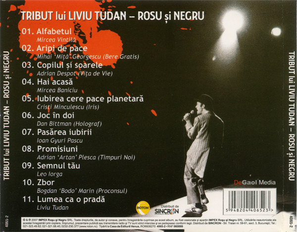 Tribut Lui Liviu Tudan - Roșu Și Negru (CD Audio) [2]