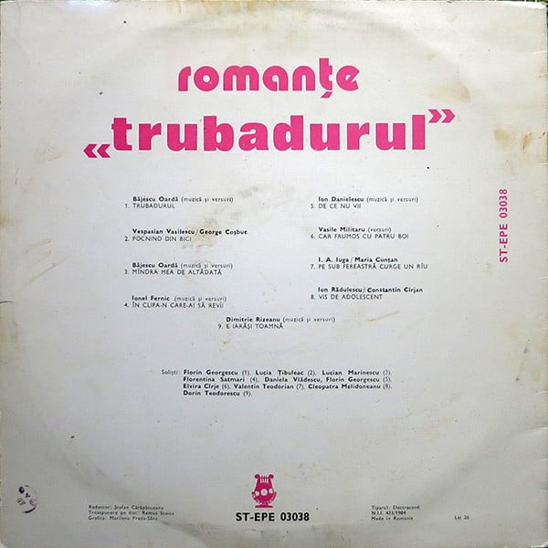 Various – «Trubadurul» Romanțe [2]