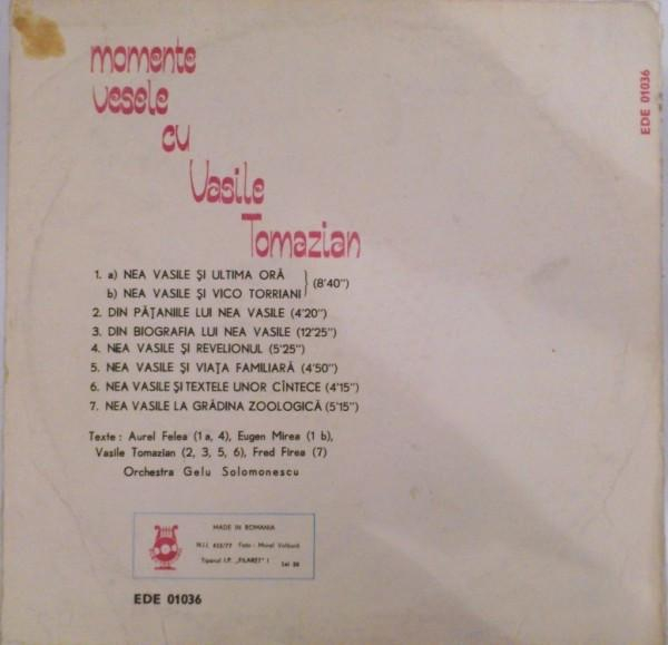 Vasile Tomazian - Sal'tare Taică Şi Noroc! Momente Vesele Cu Vasile Tomazian (Disc Vinil) [2]