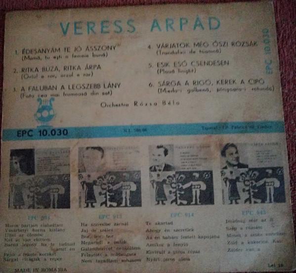 Veress Árpád - Édesanyám Te Jó Asszony (7 Inch) [2]