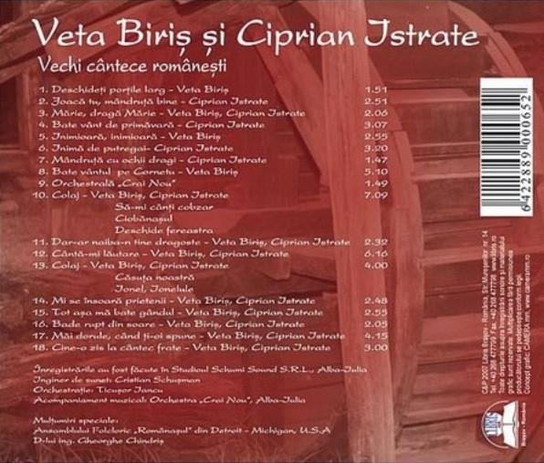 Veta Biriș - Vechi Cântece Românești [2]
