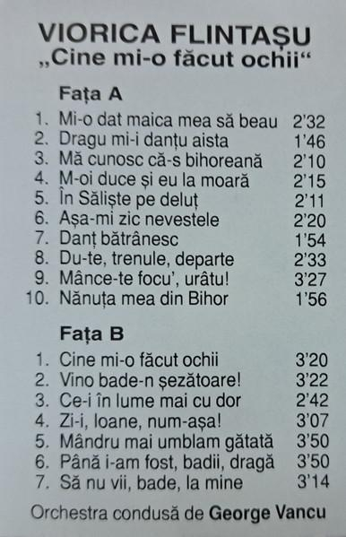 Viorica Flintașu - Cine Mi-o Făcut Ochii (Caseta Audio) [2]