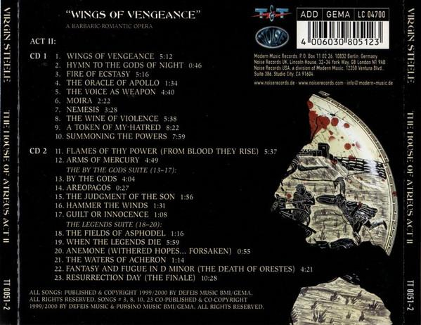Virgin Steele - The House Of Atreus - Act II, (CD) [2]
