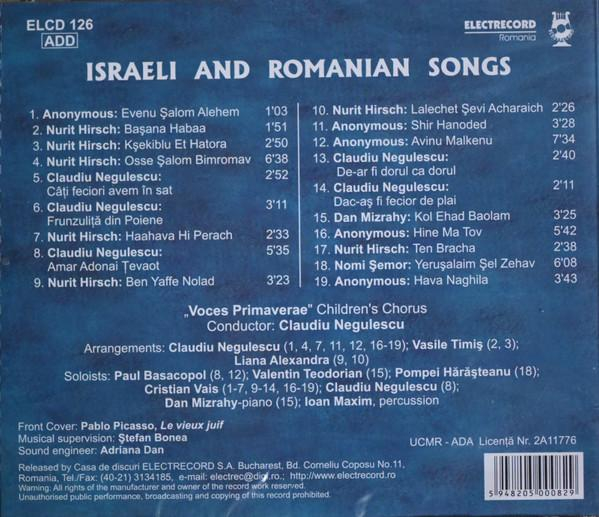 Voces Primavera - Israeli And Romanian Songs [2]