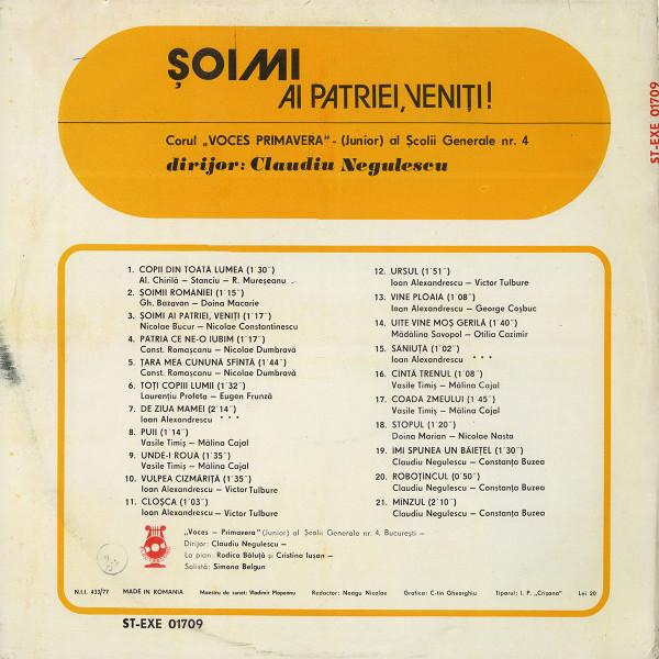 Voces Primavera - Șoimi Ai Patriei, Veniți! [2]